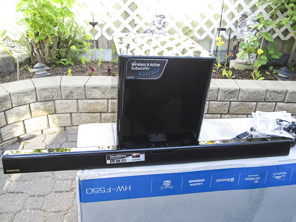 Samsung HWF550 Bluetooth SoundBar Speaker System Review Delivering A