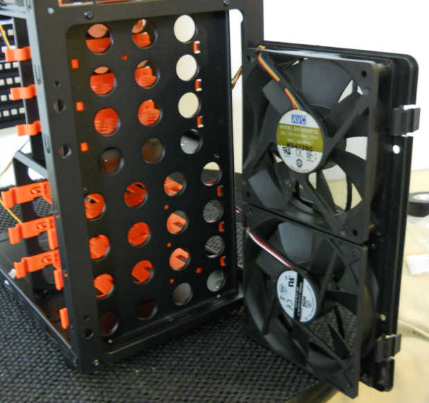 Archon front fans mounted