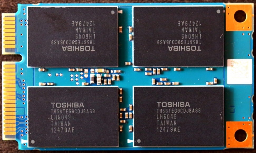 Toshiba THNSN mSATA 256G SSD Front No Branding