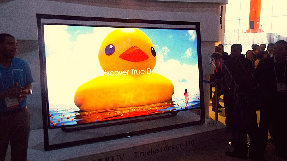 Samsung 105 inch flat panel TV