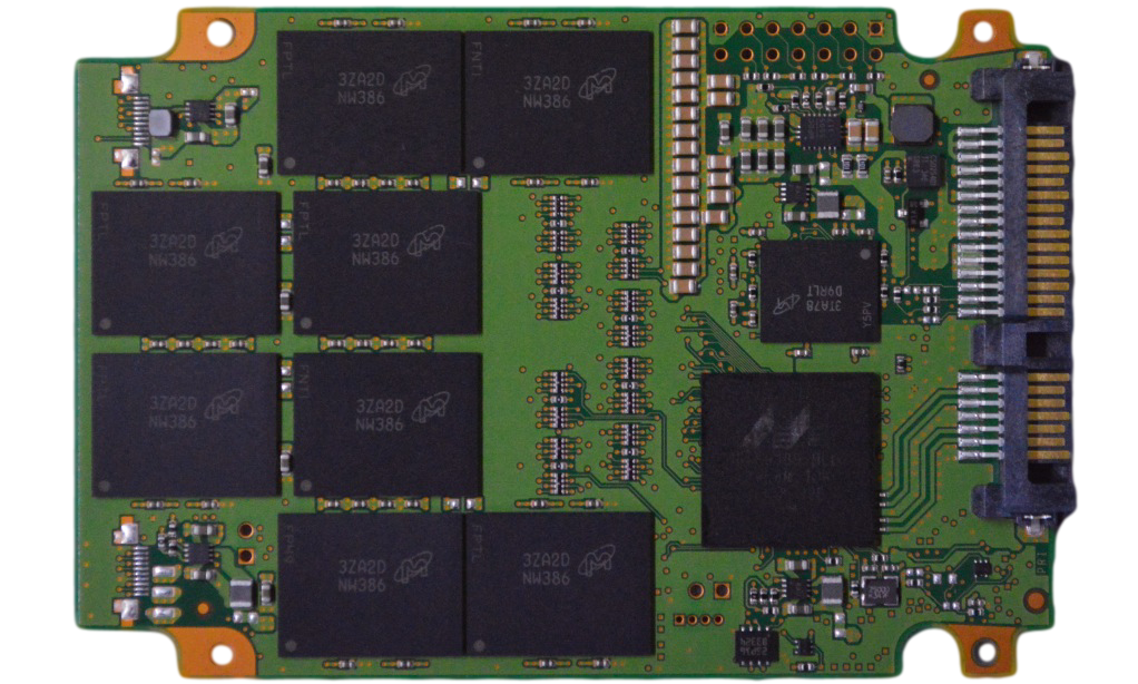 Crucial M550 SSD 512GB PCB Controller DRAM Memory