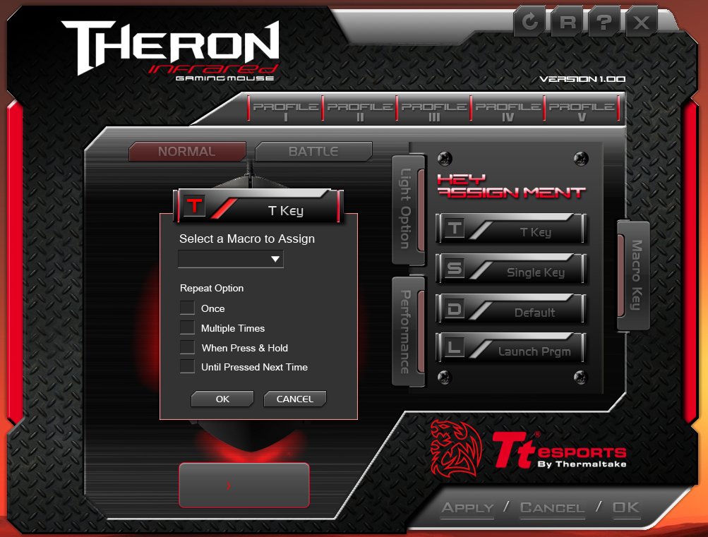 Thermaltake Tt eSPORTS THERON Infrared Gaming Mouse APP Macro Setting