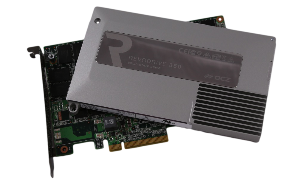OCZ REVODRIVE 350 PCIE SSD COVER REMOVED