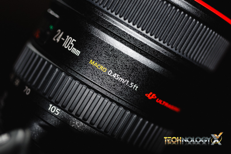 Canon EF 24-105 focus distance