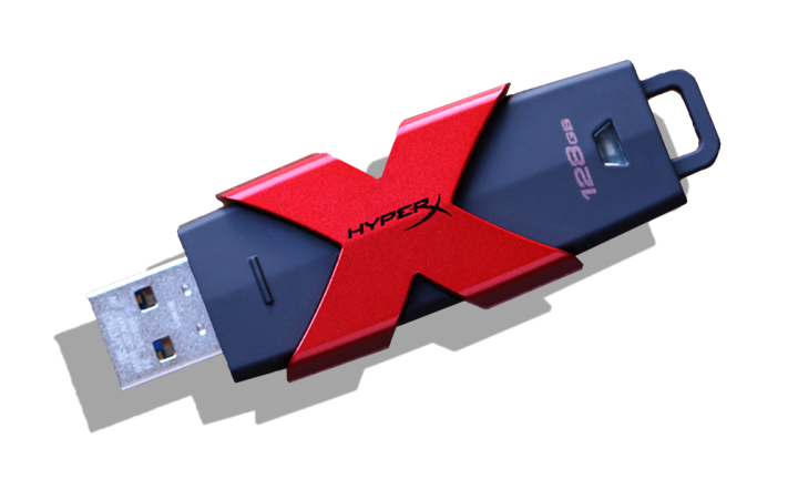 Kingston-HyperX-Savage-128-USB3.1-Flash-Drive-Angle