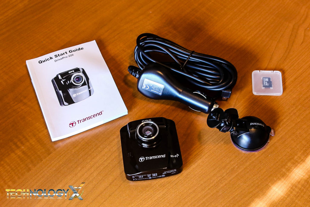 Transcend DrivePro 220 Camera Packaging