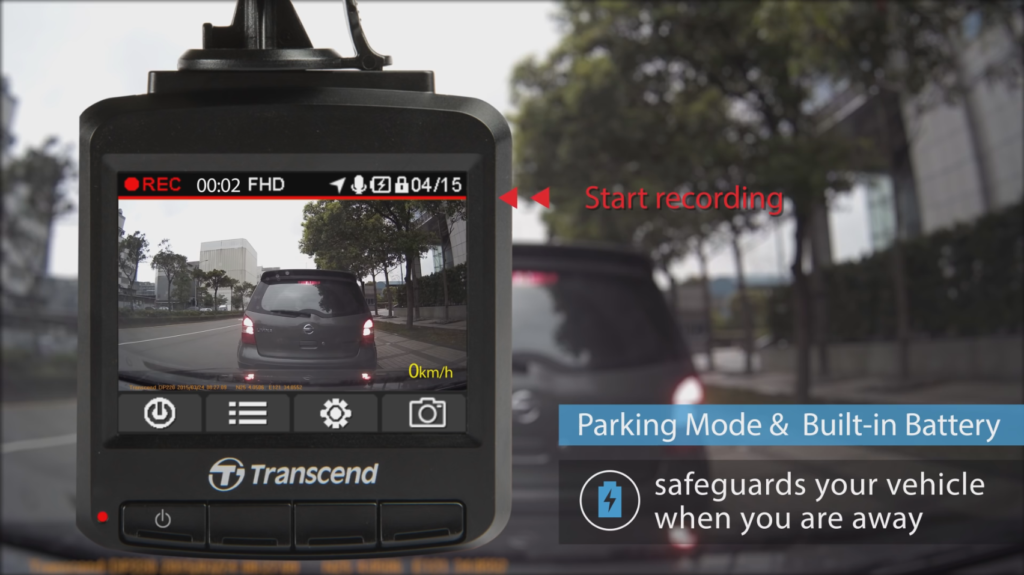 Transcend DrivePro 220 Parking Mode